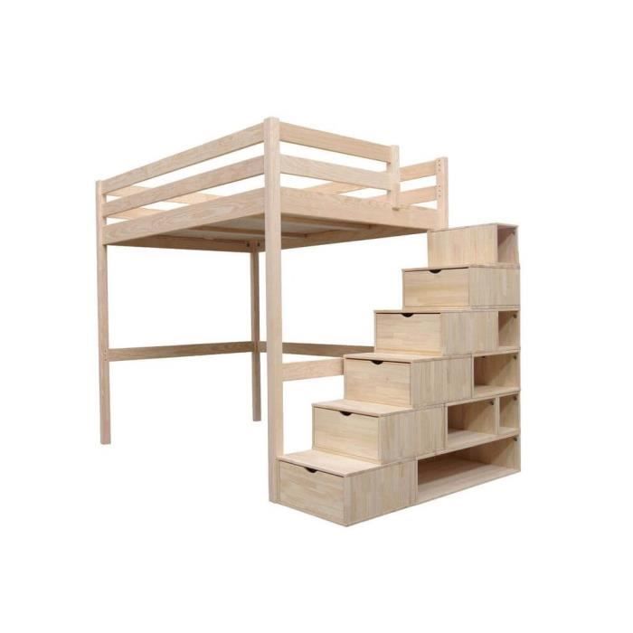 Lit Mezzanine Avec Escalier Cube