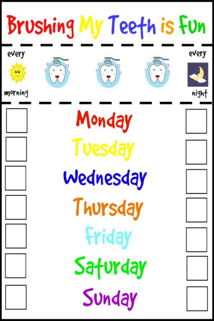 21 best teeth brushing incentive charts images on free printable tooth brushing chart