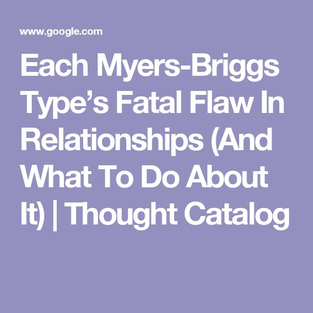 Myers briggs dating chart - Serious Site Dating