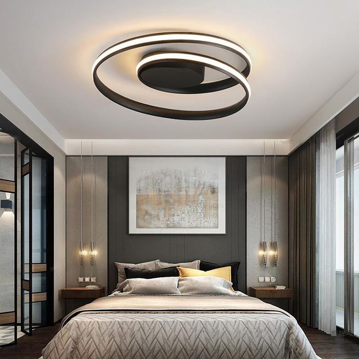 New Modern Ceiling Light For Living Room Bedroom Dining White Black Aluminum Alloy Lamp Fix In 2021 Luxurious Bedrooms Rooms Modern Ceiling Light For Living Room, Plastic Ceiling Light Fixtures Bedroom