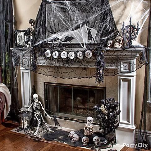 the domestic curator 110 awesome halloween decorating ideas for your fireplace mantel - Halloween Mantel Decorations the domestic curator 110 awesome halloween decorating ideas for your fireplace mantel - Halloween Mantel Decorations