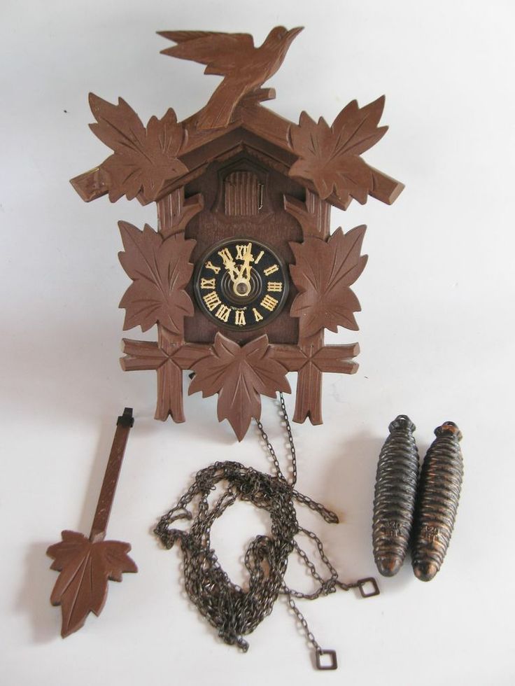 Vintage German Cuckoo Clock for PART or REPAIR #
