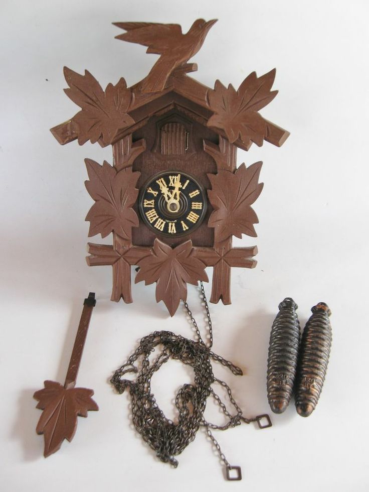 Vintage German Cuckoo Clock for PART or REPAIR # 