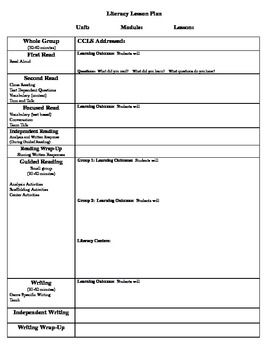 readygen lesson plan template basic love to teach lesson plans