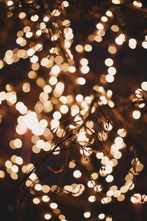 creative string lights wedding