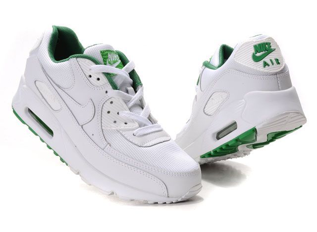 8 best Nike Air Max 90 Women images on Pinterest | Nike air max 90s ... Discount Nike Air Max 90 Women Running Shoes White Victory Green