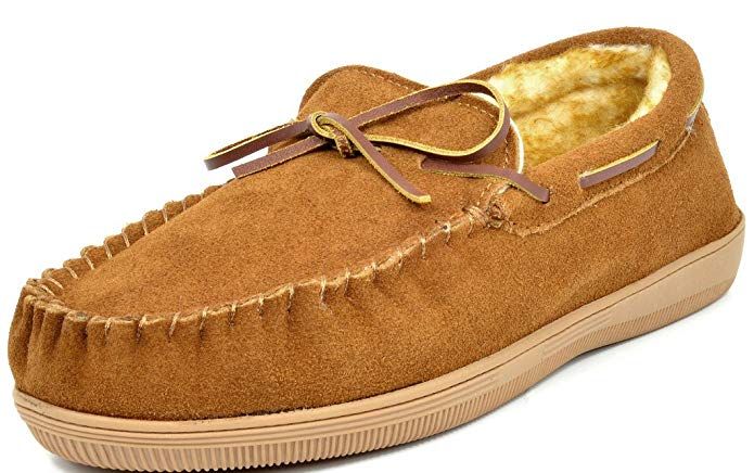 DREAM PAIRS Men/'s Fur-Loafer Suede Slippers Loafers Shoes