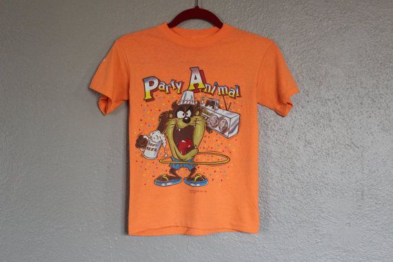 TAZ TASMANIAN DEVIL YOUTH LARGE SHIRT KIDS VINTAGE WARNER BROS LOONEY TUNES VTG
