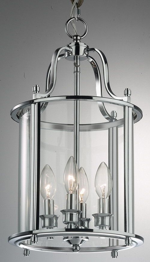 105 Best Lighting Home Design Images On H Medium Chrome Hall Lantern With 4 Lights Traditional Style Ceiling Light