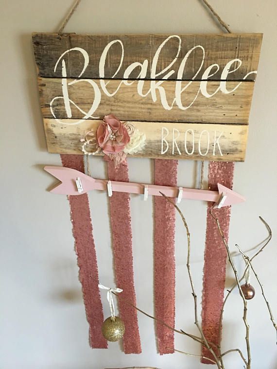 Pick Your Colors Custom Headband Holder headband Organizer Hair bow Holder