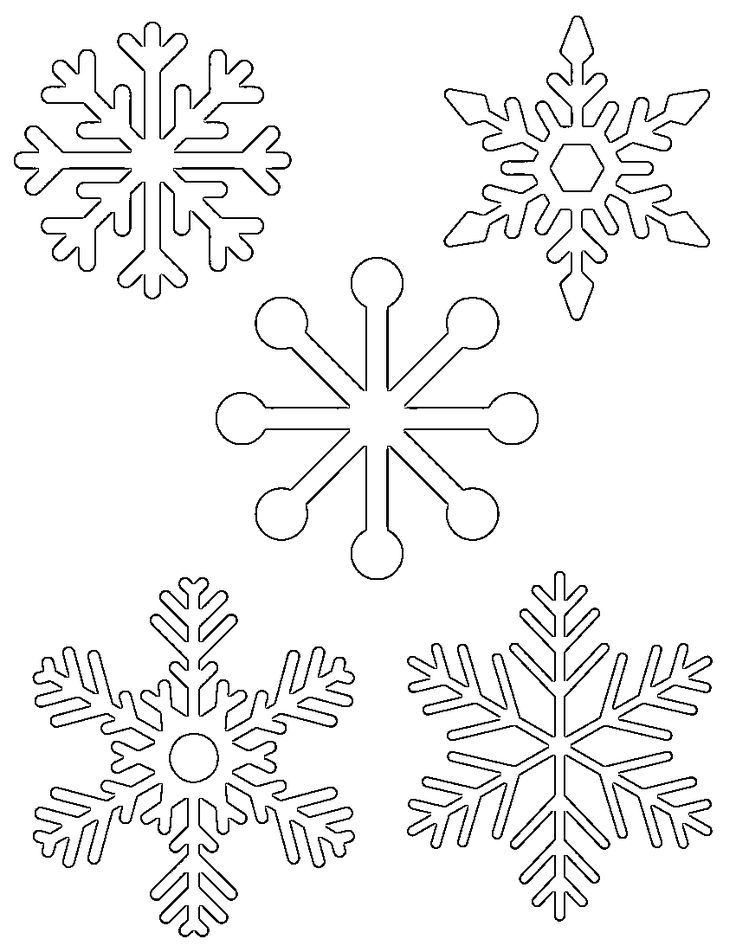 Free Printable Snowflake Templates Large Small Stencil Patterns