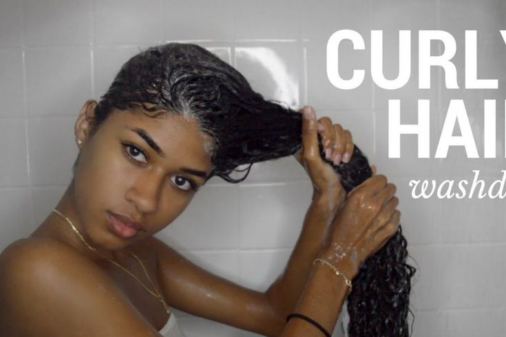 Boyfriend watches shower curly