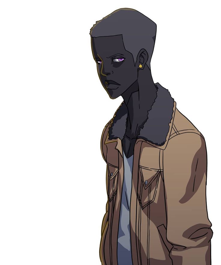 Dark skinned anime character