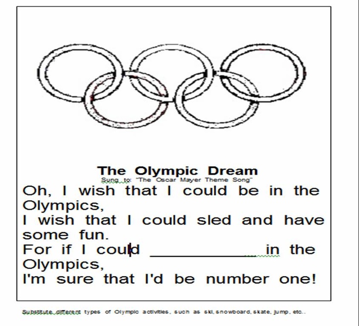 olympics essay for kids The games are a long played tradition adapted from the early greek civilization athletes come together to compete in athletic events, such as wrestling and javelin, for honor and grace for the country they represent today, the olympic games are just a little different than in ancient times now. olympics essay for kids The games are a long played tradition adapted from the early greek civilization athletes come together to compete in athletic events, such as wrestling and javelin, for honor and grace for the country they represent today, the olympic games are just a little different than in ancient times now.