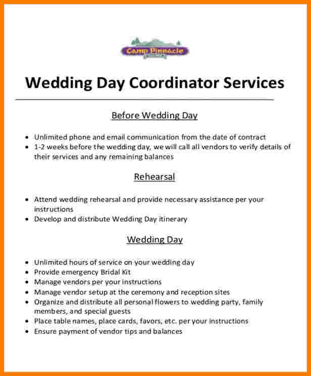 wedding vendor contract template