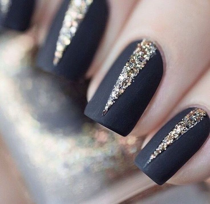 44 Cool Black Nail Ideas For Women Classy Nail Designs Cute Nail Art Designs Classy Nails