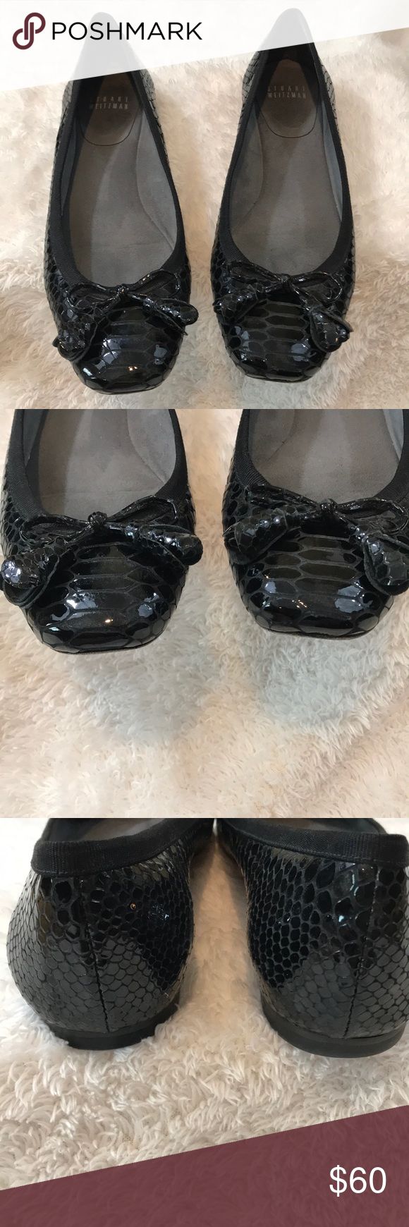 stuart weitzman tulip bow flats