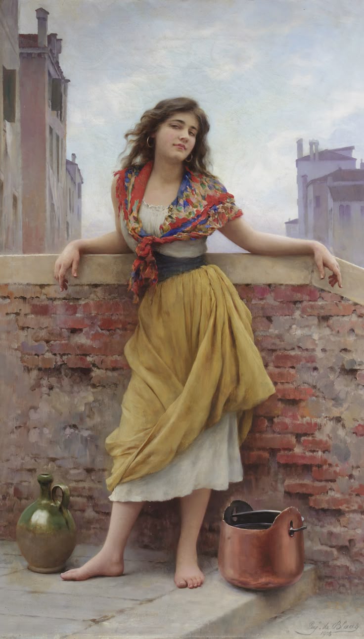 The watercarrier, oil on canvas. c.1908 The watercarrier, oil on canvas. c.1908