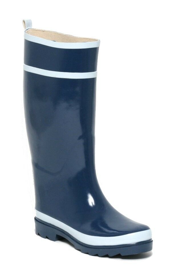 Rouchette Herren Gummistiefel Navyblau Regenstiefel Langschaft