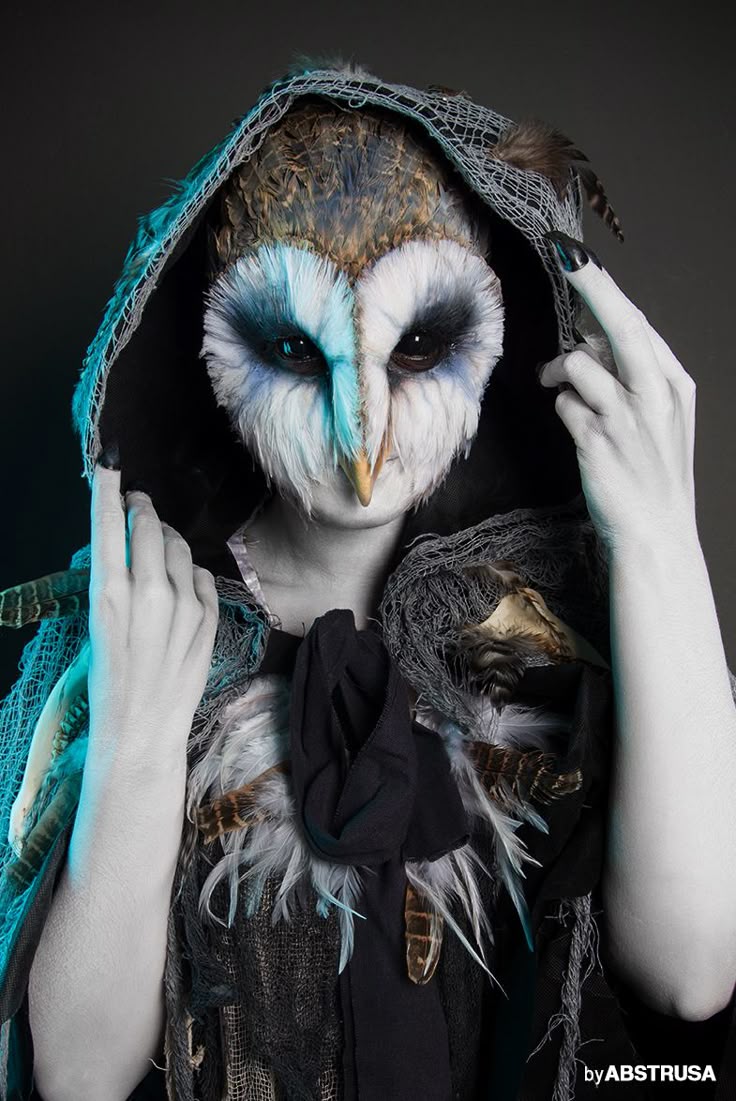 Photo by ABSTRUSA | Make-up: Fiona Freud(owl, makeup, halloween, costume, cute, ...