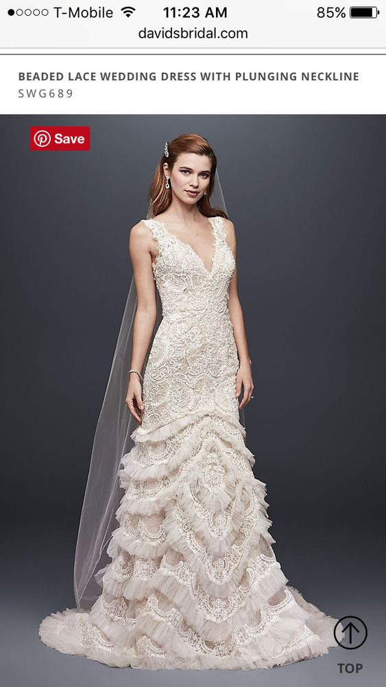 davids bridal galina signature wedding dress size 12 | Davids bridal