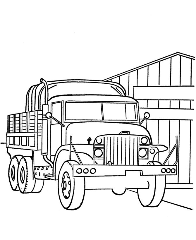 8 Military Vehicles Coloring Pages Images Pinterest Troop Transport Trucks