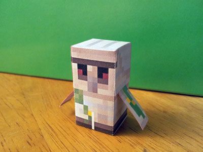 Papercraft Mini Iron Golem Mini iron Iron golem Paper crafts