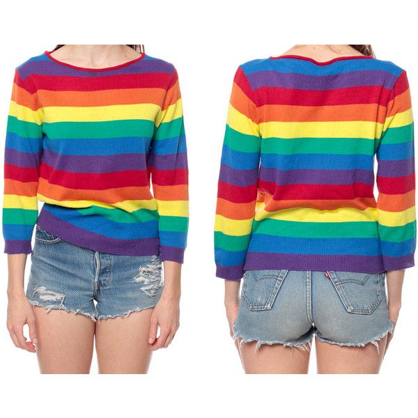 Blouses for Women,Shirts for Women Multicolor Striple Flower Sweater Casual Knitted Long Sleeve Pullover