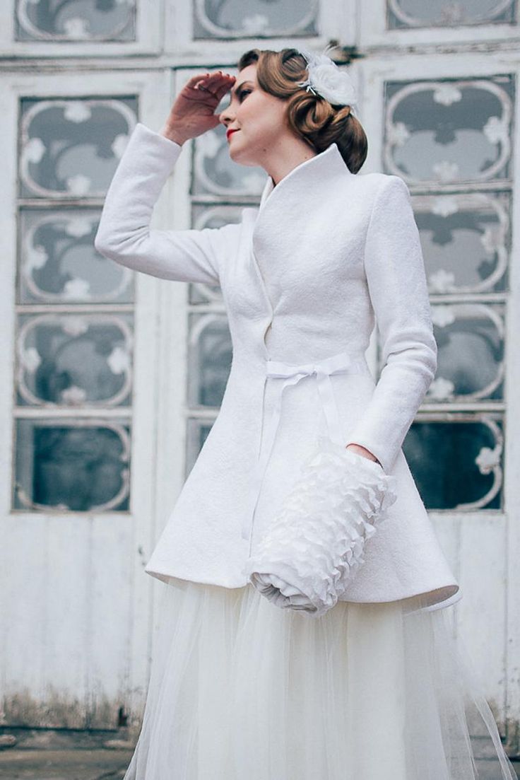 Elegant white coat deals
