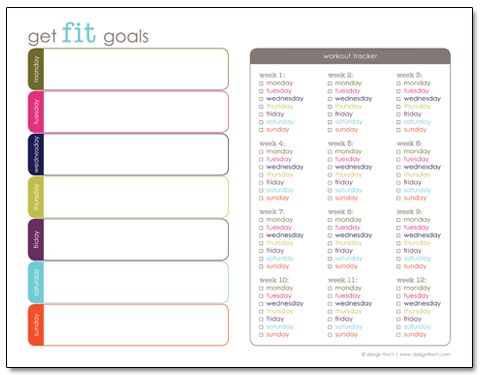 fitness goal chart barca fontanacountryinn com fitness goal chart