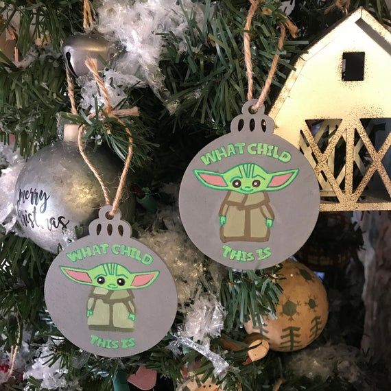 Star Wars Mandalorian Wood Ornaments