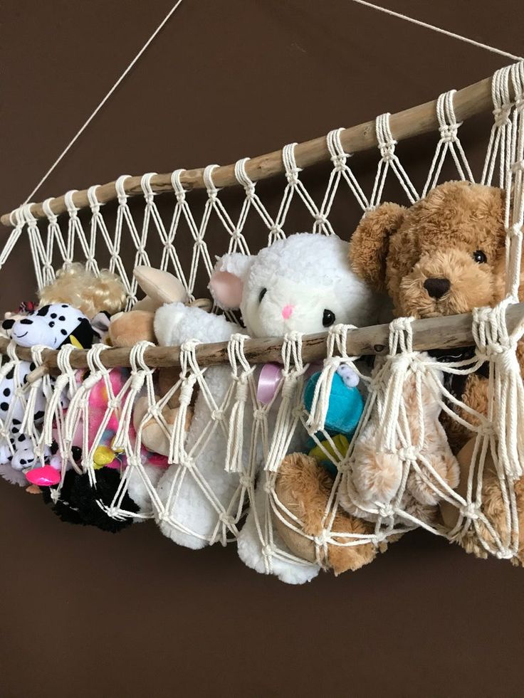 Macrame Toy Holder Hammock Hanging Nursery Unique Toys - Macrame Stuffed Animal Hammock Diy Macrame Toy Holder Hammock Hanging Nursery Unique Toys - Macrame Stuffed Animal Hammock Diy