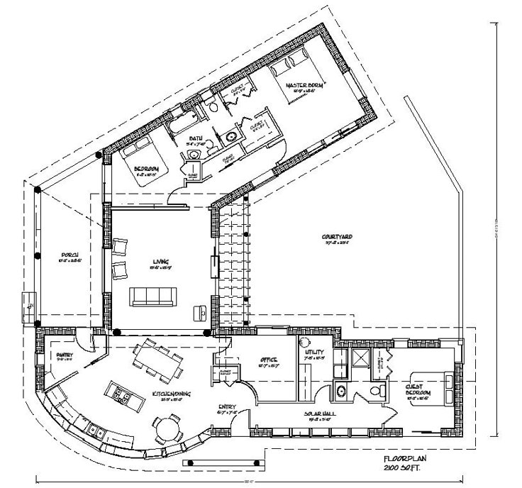 Amazing Ideas! 13+ C Shaped House Plans With Courtyard