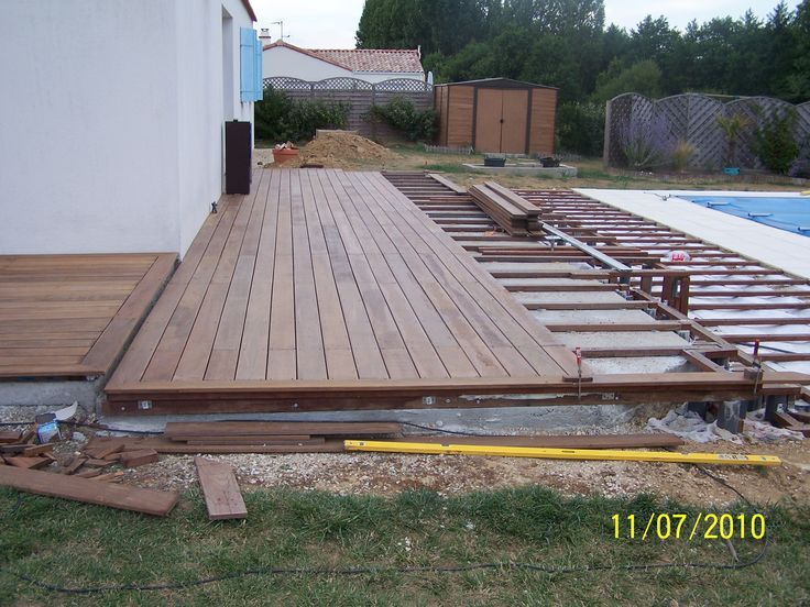 L\u0027ossature de la terrasse en bois Terasa Pinterest Pergolas - construction terrasse en bois sur parpaing L\u0027ossature de la terrasse en bois Terasa Pinterest Pergolas - construction terrasse en bois sur parpaing