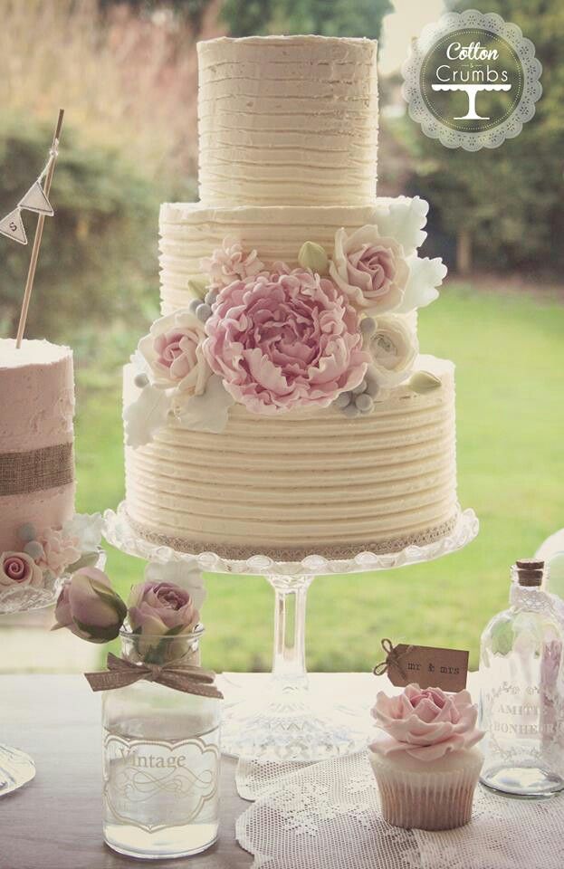 Rustic Wedding Cake By Cotton Crumbs Peonies Rustic Wedding Cake By Cotton Crumbs Peonies