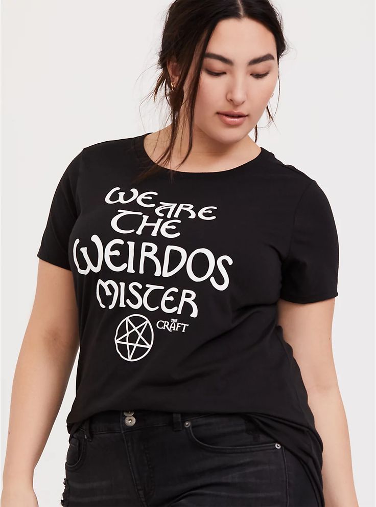 The Craft We Are The Weirdos Crew Tee in 2020 | Mothers day shirts, Plus size tops, Crafting shirts
