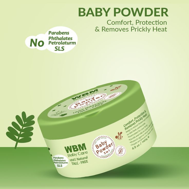 WBM Care Baby Powder Talc Free Specifically Designed For Baby s wbm-care-baby-powder-talc-free-specifically-designed-for-baby-s