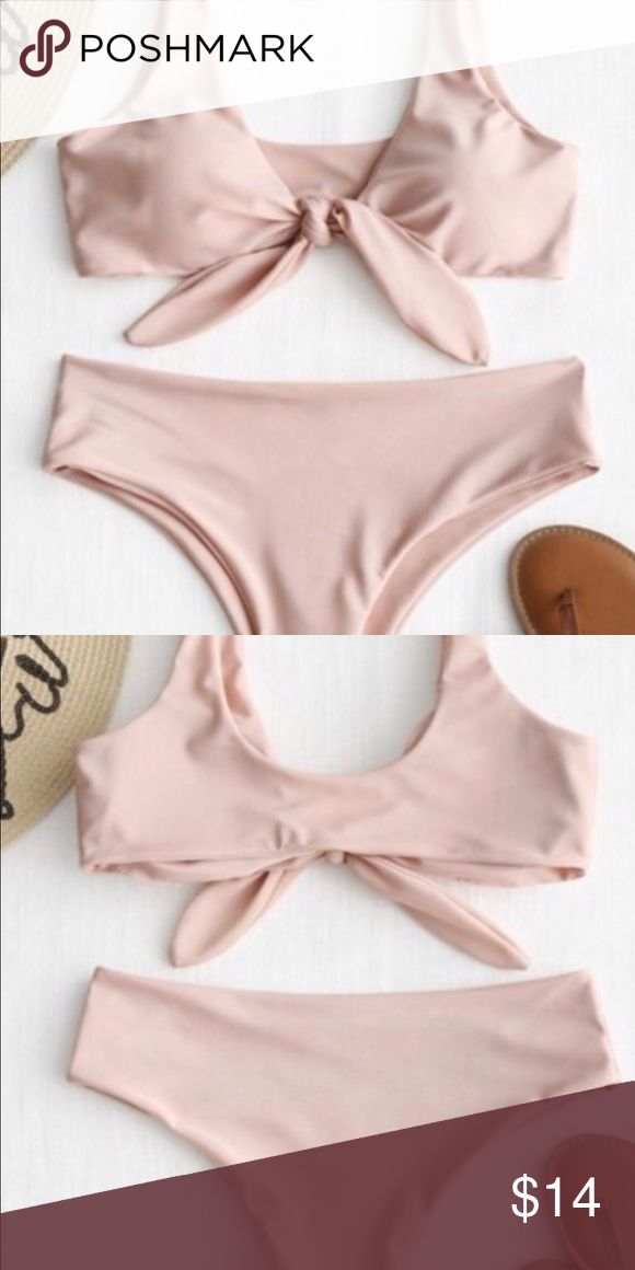 Zaful bikini Cute light pink. New! Never worn Zaful Swim Bikinis