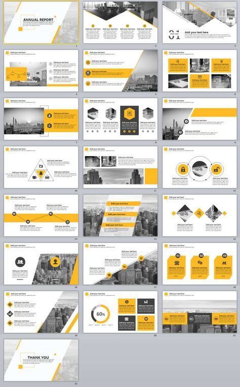 22 best annual report powerpoint template 簡報 pinterest