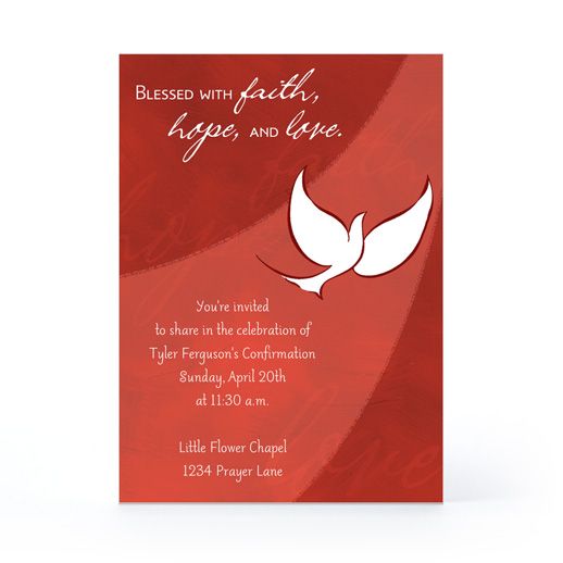 free printable confirmation invitations