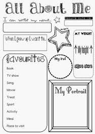 worksheet on me and myself for kindergarten - Google Search | All about