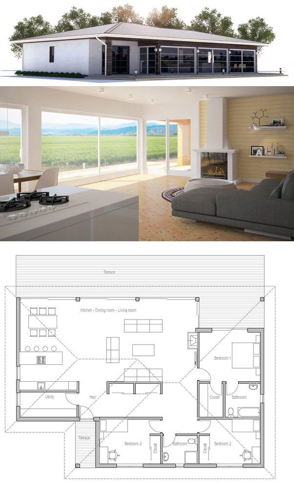 190 best Home Plans, Single Story images on Pinterest | Small ... 190 best Home Plans, Single Story images on Pinterest | Small ...