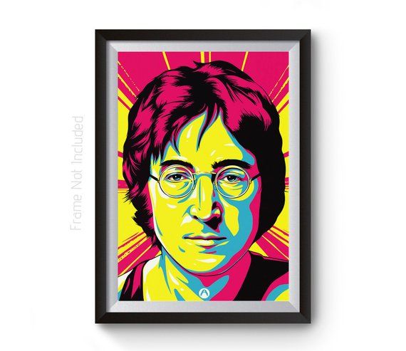 The Beatles Canvas Print Music Icons A3