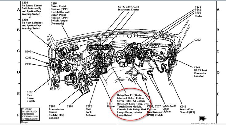 1997 Ford Ranger Cyl A Wire From Battery To Starter Relay U0026 Motor