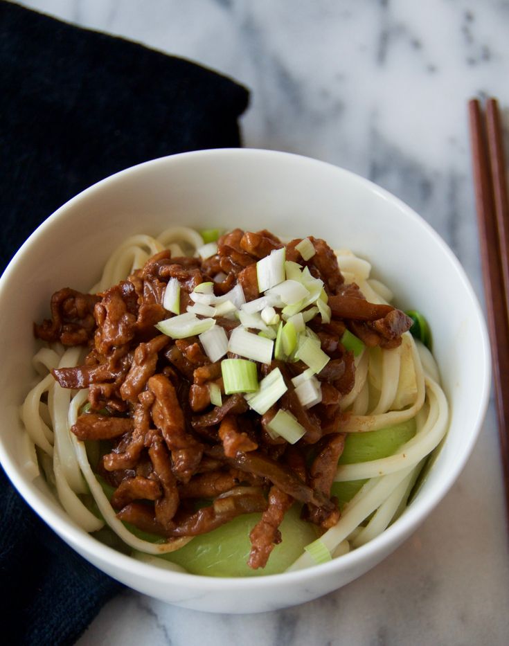Shredded Pork with Pickled Mustard Noodle, "Zha Cai Rou Si Shredded Pork with Pickled Mustard Noodle, "Zha Cai Rou Si