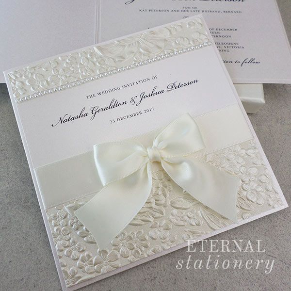 141 Best Wedding Invitations Created By Eternal Stationery Images Embossed Wedding Invitation Created By Eternal Stationery Www Eternalstationery Au