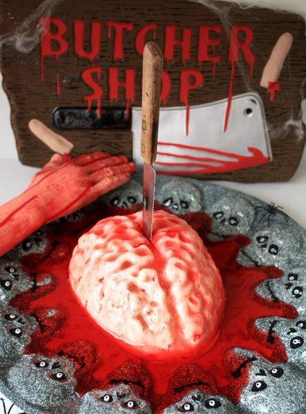 bloody brain panna cotta tutorial must make for walking dead dinner party - Gory Halloween Food Ideas bloody brain panna cotta tutorial must make for walking dead dinner party - Gory Halloween Food Ideas