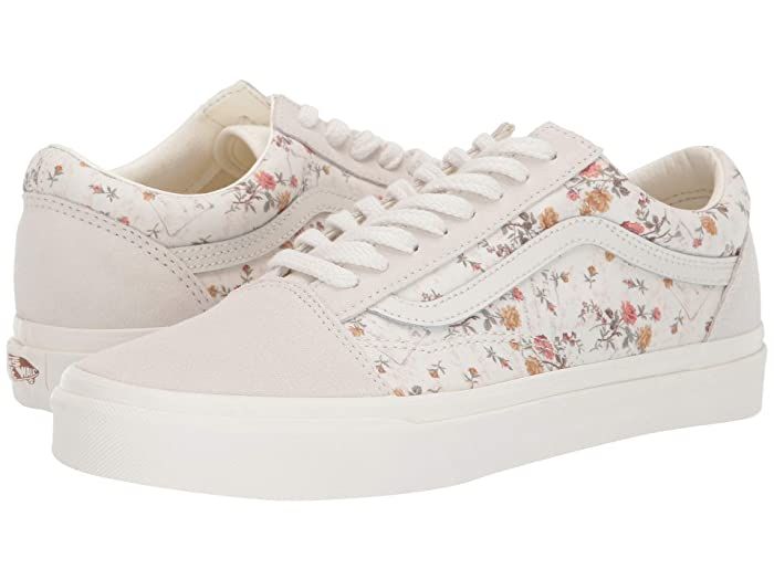 vans old skool floral shoes