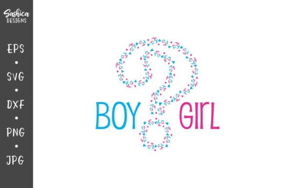 Download Free Gender Reveal Question Mark Graphic By Sashica Designs Creative Fabrica In 2020 Gender Reveal Question Mark This Or That Questions PSD Mockup Template