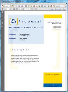 accounting proposal templates